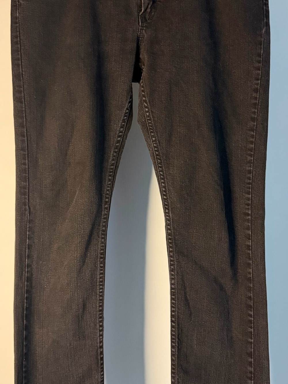 Vans Slim Straight Jeans Mens 34x30 Black Good Denim Skater VN000K4DOAI